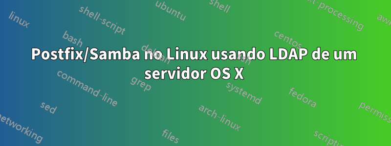 Postfix/Samba no Linux usando LDAP de um servidor OS X