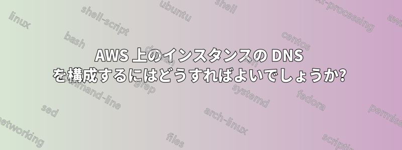 AWS 上のインスタンスの DNS を構成するにはどうすればよいでしょうか?