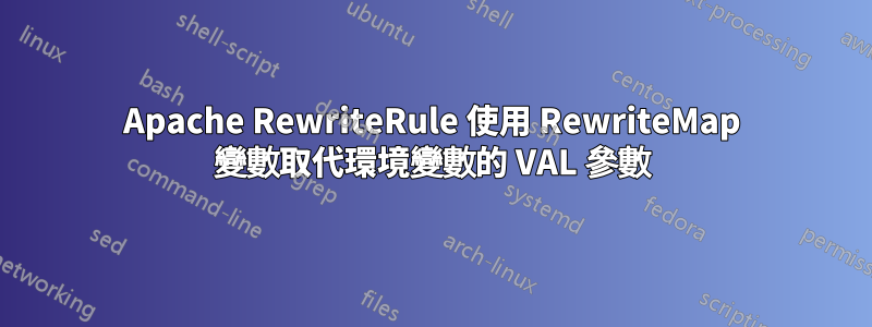 Apache RewriteRule 使用 RewriteMap 變數取代環境變數的 VAL 參數