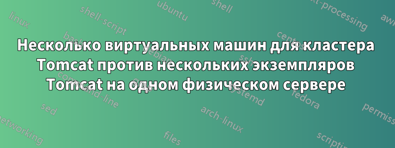 Несколько виртуальных машин для кластера Tomcat против нескольких экземпляров Tomcat на одном физическом сервере