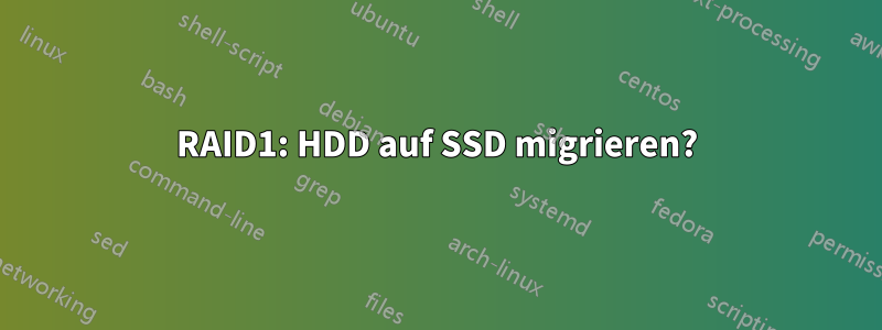 RAID1: HDD auf SSD migrieren?