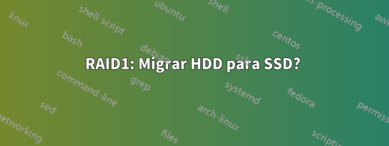 RAID1: Migrar HDD para SSD?