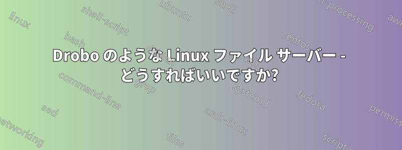 Drobo のような Linux ファイル サーバー - どうすればいいですか?