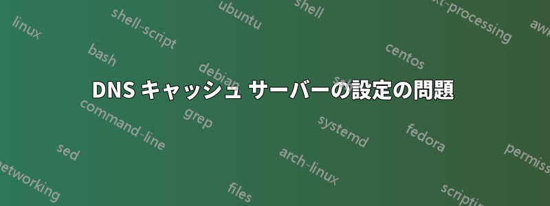 DNS キャッシュ サーバーの設定の問題