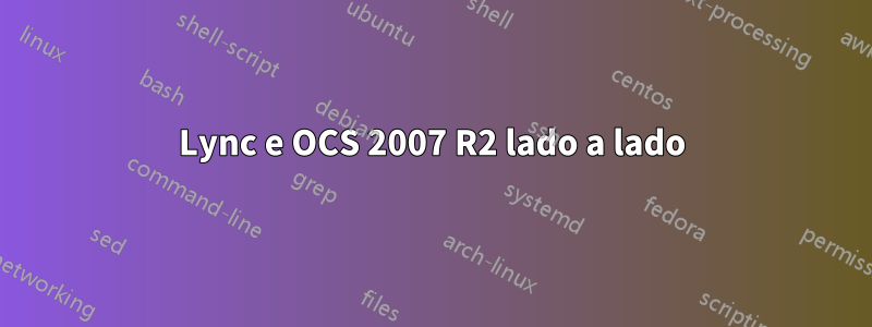 Lync e OCS 2007 R2 lado a lado