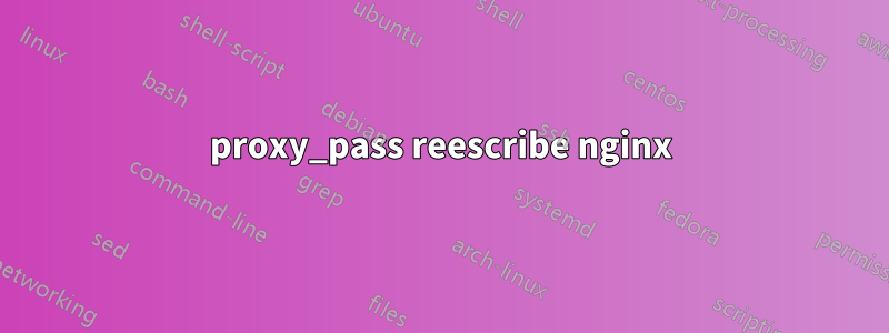 proxy_pass reescribe nginx