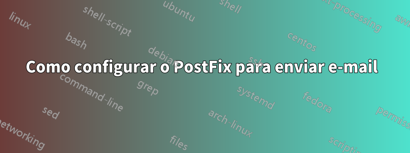 Como configurar o PostFix para enviar e-mail 