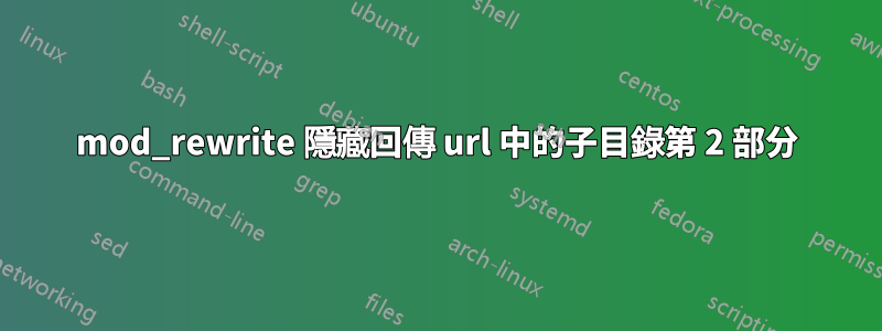 mod_rewrite 隱藏回傳 url 中的子目錄第 2 部分