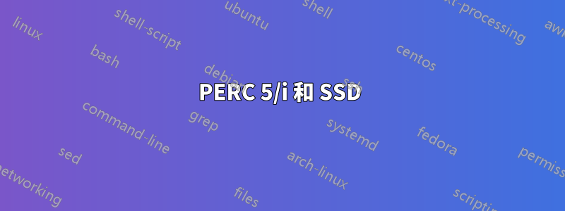 PERC 5/i 和 SSD