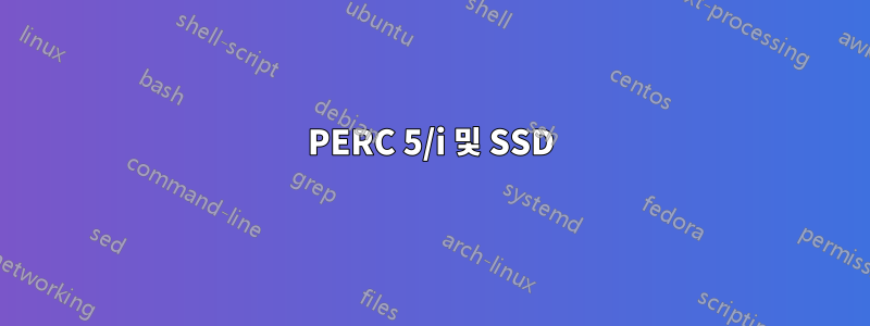 PERC 5/i 및 SSD