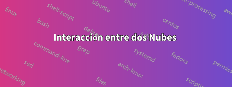 Interacción entre dos Nubes