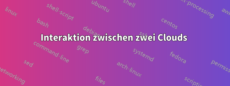 Interaktion zwischen zwei Clouds