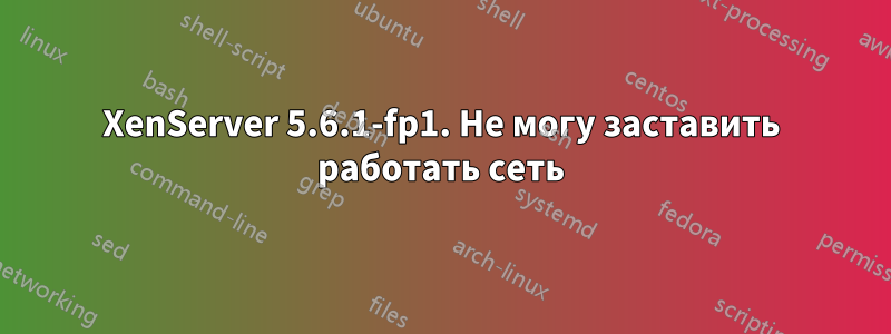 XenServer 5.6.1-fp1. Не могу заставить работать сеть
