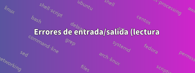 Errores de entrada/salida (lectura) en Bacula al configurar una unidad de cinta + cambiador automático