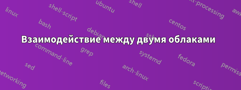 Взаимодействие между двумя облаками 
