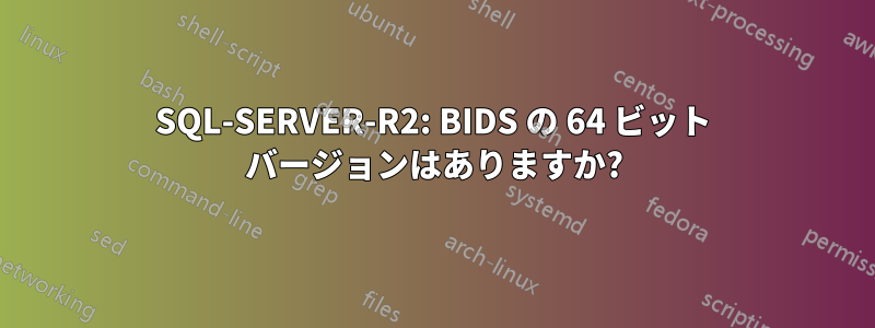 SQL-SERVER-R2: BIDS の 64 ビット バージョンはありますか?