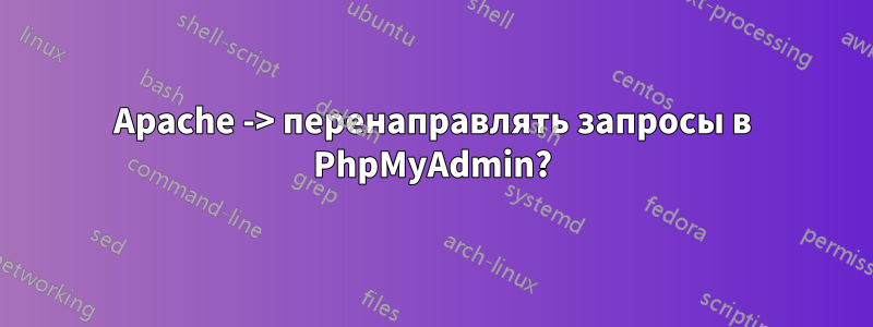 Apache -> перенаправлять запросы в PhpMyAdmin?