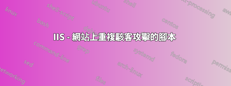 IIS - 網站上重複駭客攻擊的腳本