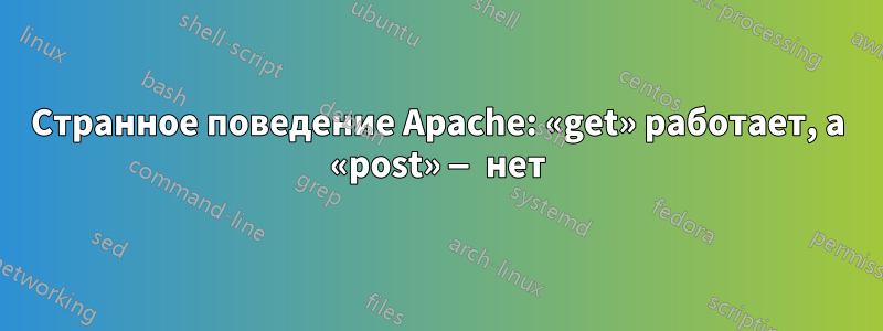 Странное поведение Apache: «get» работает, а «post» — нет