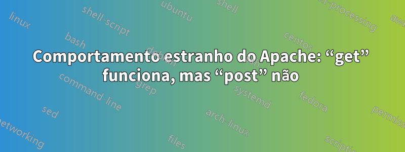 Comportamento estranho do Apache: “get” funciona, mas “post” não