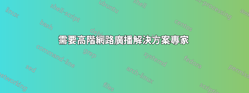 需要高階網路廣播解​​決方案專家