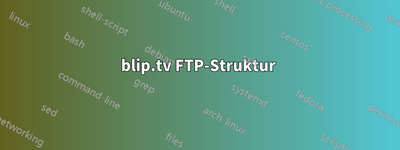 blip.tv FTP-Struktur