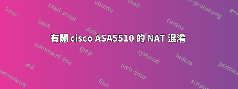 有關 cisco ASA5510 的 NAT 混淆