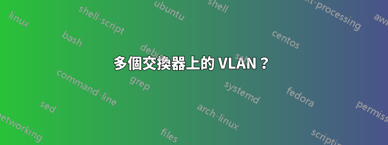 多個交換器上的 VLAN？