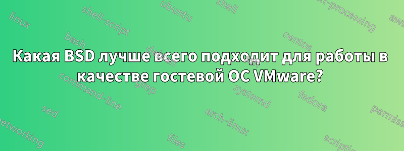 Какая BSD лучше всего подходит для работы в качестве гостевой ОС VMware?