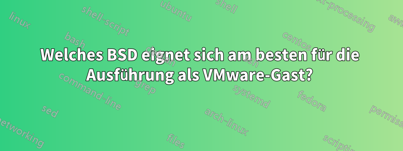 Welches BSD eignet sich am besten für die Ausführung als VMware-Gast?