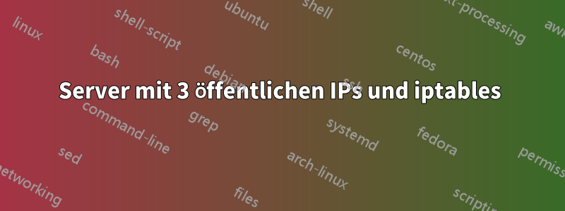 Server mit 3 öffentlichen IPs und iptables