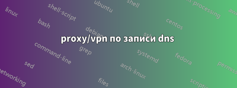 proxy/vpn по записи dns