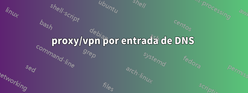 proxy/vpn por entrada de DNS