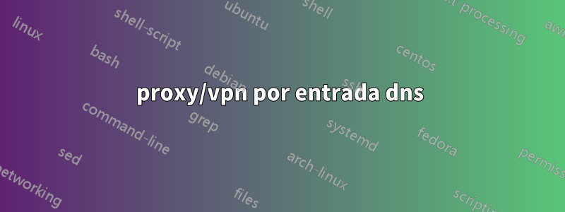 proxy/vpn por entrada dns