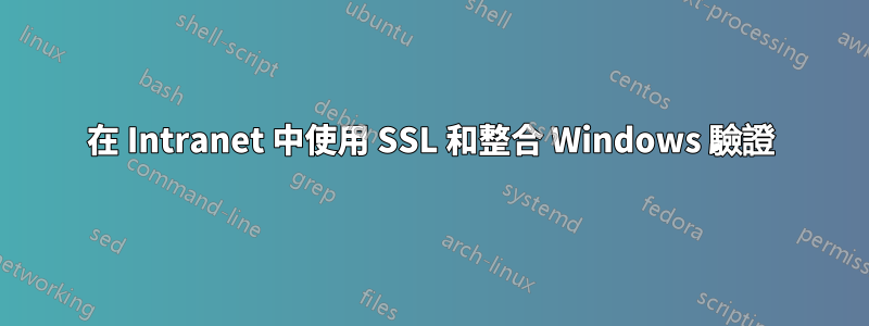 在 Intranet 中使用 SSL 和整合 Windows 驗證