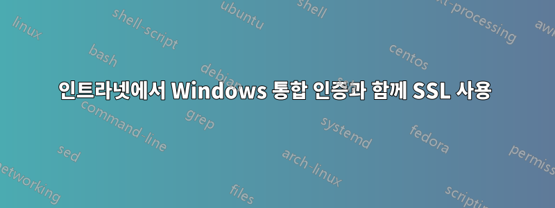 인트라넷에서 Windows 통합 인증과 함께 SSL 사용