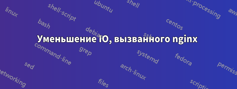 Уменьшение IO, вызванного nginx