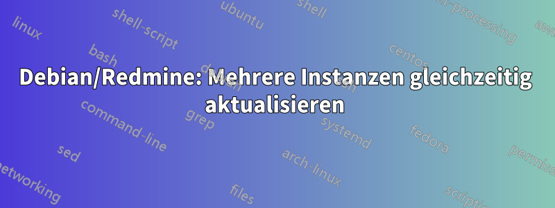 Debian/Redmine: Mehrere Instanzen gleichzeitig aktualisieren