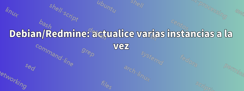 Debian/Redmine: actualice varias instancias a la vez