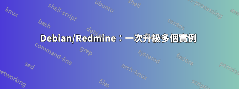 Debian/Redmine：一次升級多個實例