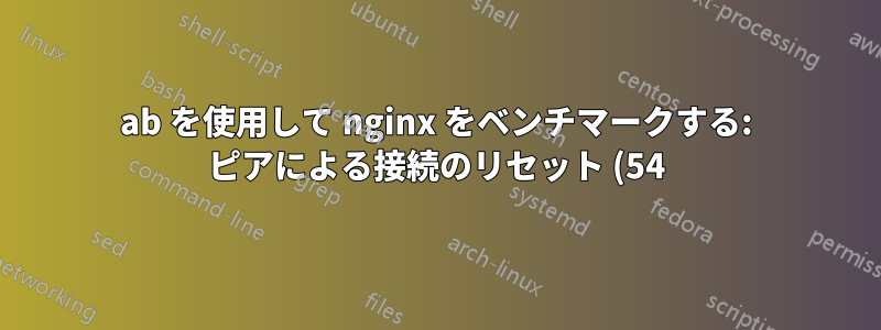 ab を使用して nginx をベンチマークする: ピアによる接続のリセット (54)