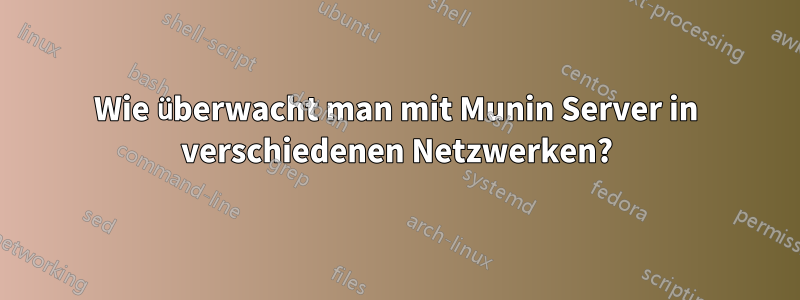 Wie überwacht man mit Munin Server in verschiedenen Netzwerken?