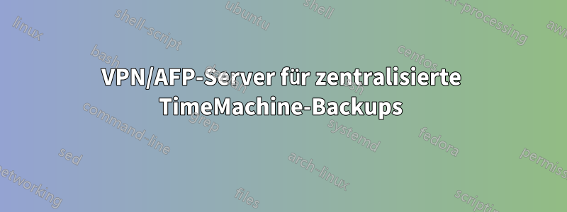 VPN/AFP-Server für zentralisierte TimeMachine-Backups