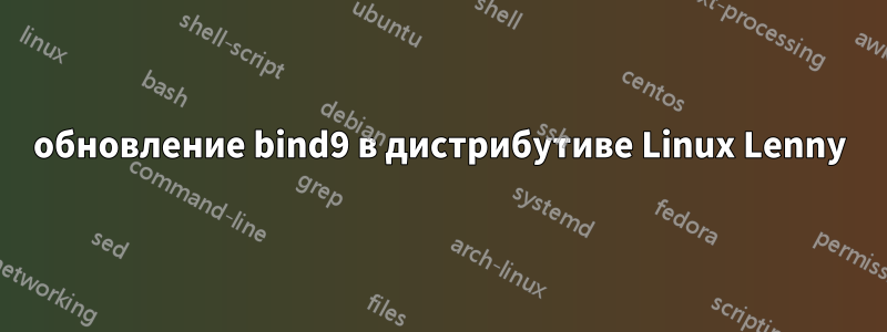 обновление bind9 в дистрибутиве Linux Lenny