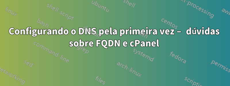 Configurando o DNS pela primeira vez – dúvidas sobre FQDN e cPanel