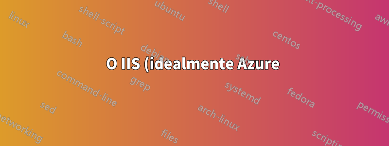O IIS (idealmente Azure) pode fazer proxy SSL?
