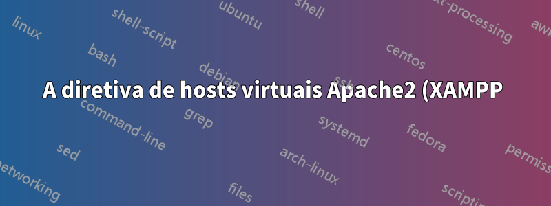 A diretiva de hosts virtuais Apache2 (XAMPP) não funciona (aparentemente)