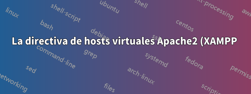 La directiva de hosts virtuales Apache2 (XAMPP) no funciona (aparentemente)