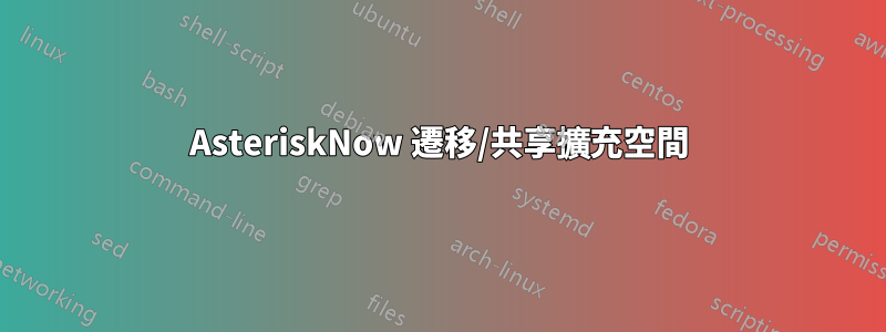 AsteriskNow 遷移/共享擴充空間