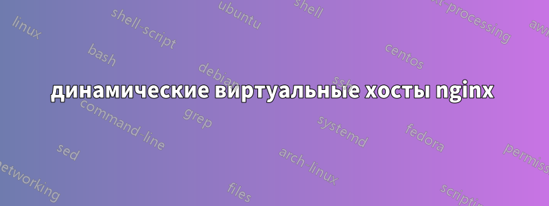 динамические виртуальные хосты nginx